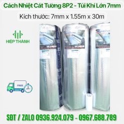 Cuộn cách nhiệt Cát Tường 8P2 dày 7mm phủ 2 mặt bạc giá tốt tại tổng kho Hiệp Thành, mua ngay nhận ưu đãi 5%