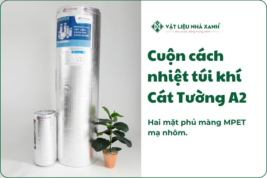 Cuộn túi khí Cát Tường A2 - Hai mặt phủ MPET