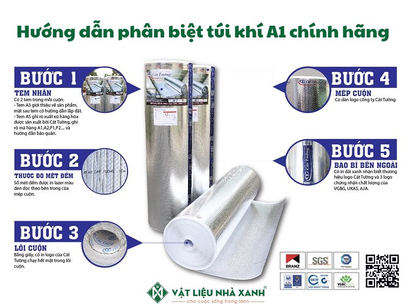 5 bước phân biệt hàng Cát Tường A1 chính hãng