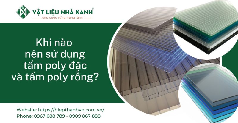 poly đặc và tấm poly rỗng