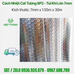 Cuộn cách nhiệt Cát Tường 8P2 dày 7mm phủ 2 mặt bạc giá tốt tại tổng kho Hiệp Thành, mua ngay nhận ưu đãi 5%