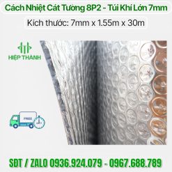 Cuộn cách nhiệt Cát Tường 8P2 dày 7mm phủ 2 mặt bạc giá tốt tại tổng kho Hiệp Thành, mua ngay nhận ưu đãi 5%