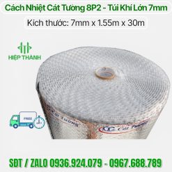 Cuộn cách nhiệt Cát Tường 8P2 dày 7mm phủ 2 mặt bạc giá tốt tại tổng kho Hiệp Thành, mua ngay nhận ưu đãi 5%
