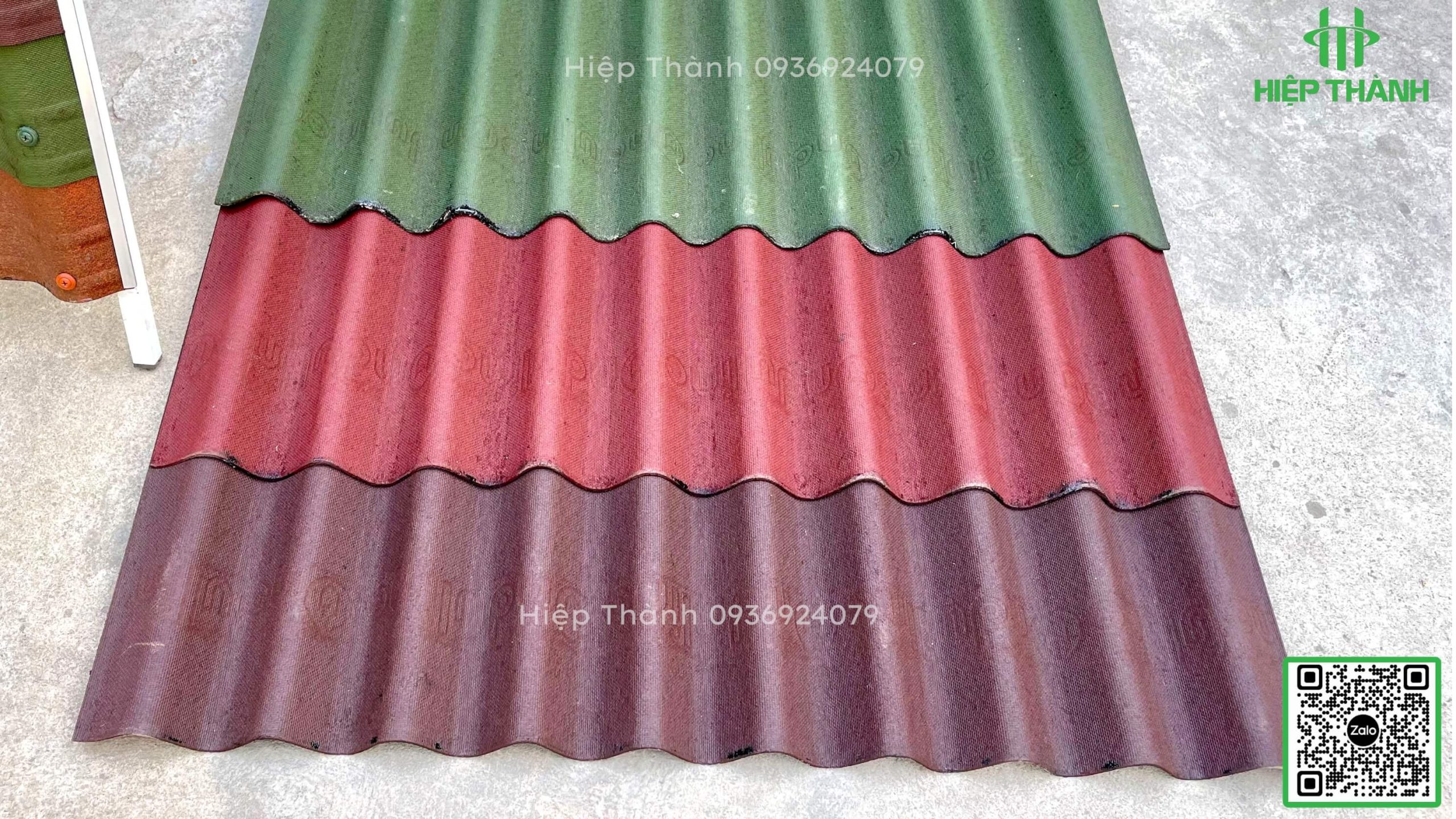 Hình ảnh thực tế tấm lợp sinh thái Onduline chính hãng tại Hiệp Thành