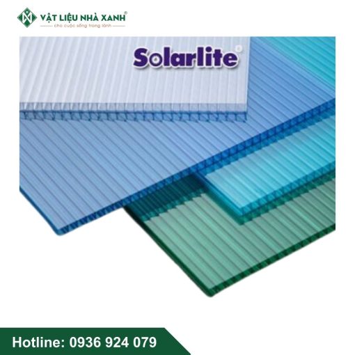 tam polycarbonate rong ruot solarlite 4mm Tấm Polycarbonate rỗng ruột SolarLite 4mm