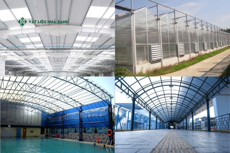 Ứng dụng tấm Polycarbonate rỗng ruột Xlite