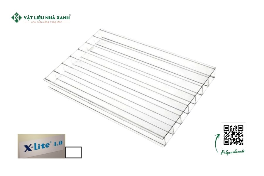 Tấm Polycarbonate rỗng ruột Xlite trắng đục