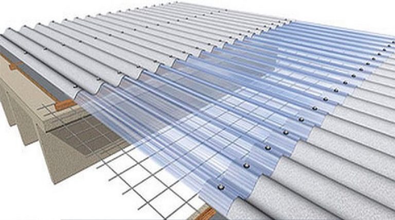 Công trình thi công tấm tôn nhựa trong suốt