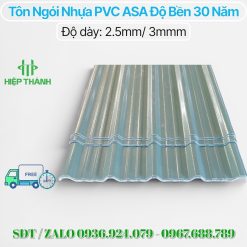 ton ngoi nhua pvc asa hiep thanh 7 Tôn - Ngói Nhựa PVC ASA Tại Kho Chống Ăn mòn / Độ Bền 30 Năm