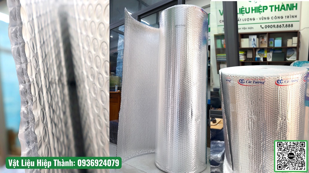 Dòng Cát Tường A2 Double (2 mặt nhôm, 2 lớp túi khí) chính là "Rolls-Royce" trong ngành cách nhiệt. Tổng kho Vật Liệu Hiệp Thành cung cấp hàng A2 double chính hãng Cát Tường, mua ngay giảm 5%