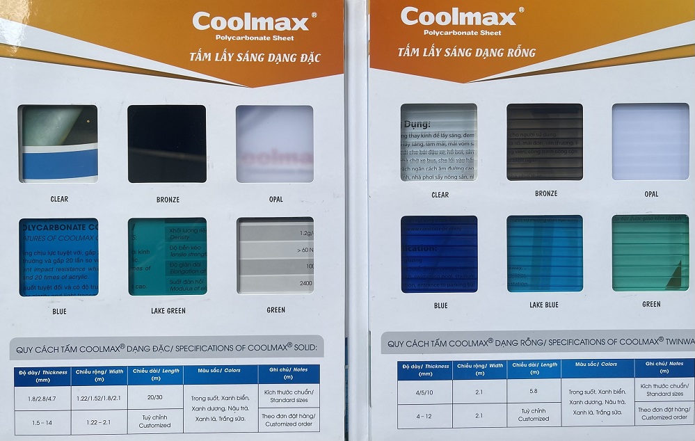 tấm lợp Coolmax