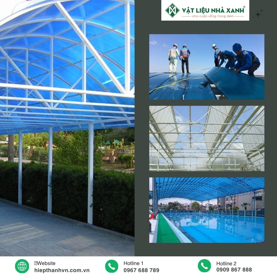 tấm lấy sáng polycarbonate rỗng ruột