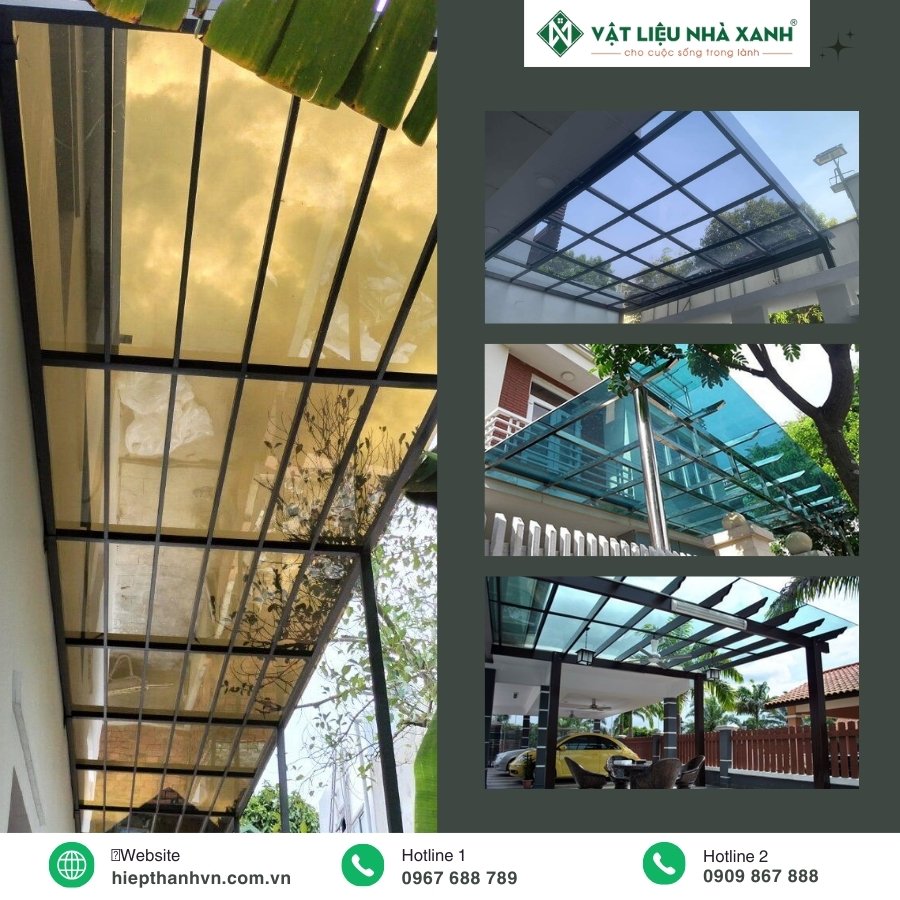 ứng dụng tấm polycarbonate đặc ruột