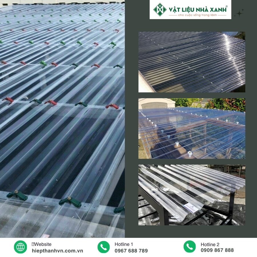 giá tấm polycarbonate dạng sóng