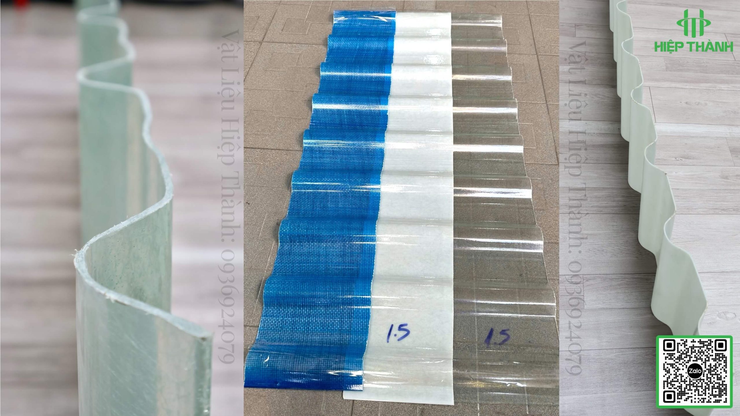 Tôn nhựa lấy sáng Composite đa dạng loại sóng, tuef 4 sóng - 14 sóng chuyên dụng