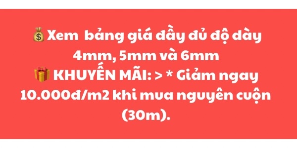 Nhận bảng giá tấm poly đặc dày 4mm - 6mm mới nhật kèm chiết khấu 2026
