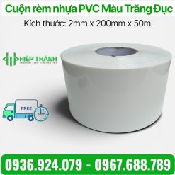Cuộn rèm nhựa PVC Màu Trắng Đục Che Khuất Tầm Nhìn
