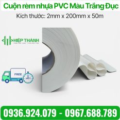 Cuộn rèm nhựa PVC Màu Trắng Đục Che Khuất Tầm Nhìn