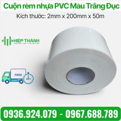 Cuộn rèm nhựa PVC Màu Trắng Đục Che Khuất Tầm Nhìn