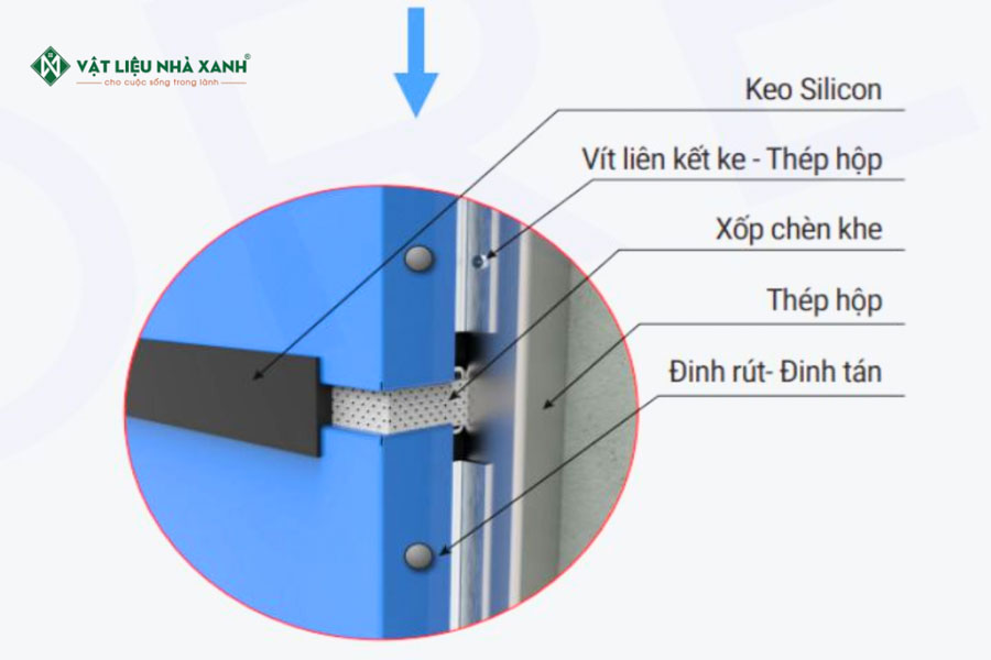 lắp đặt tấm Alu gương trắng