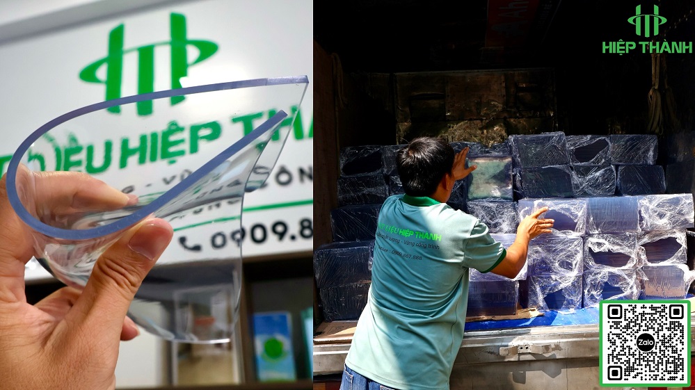 Cuộn màng nhựa PVC dẻo trong suốt tại Hiệp Thành