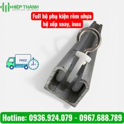 phu kien xep xoay rem nhua pvc 2 Màn nhựa PVC kéo xếp ngăn cách không gian