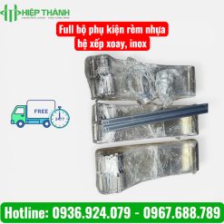 phu kien xep xoay rem nhua pvc 4 Màn nhựa PVC kéo xếp ngăn cách không gian