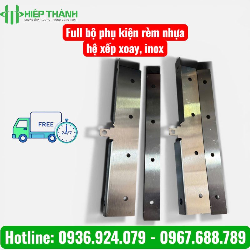 phu kien xep xoay rem nhua pvc 6 Màn nhựa PVC kéo xếp ngăn cách không gian