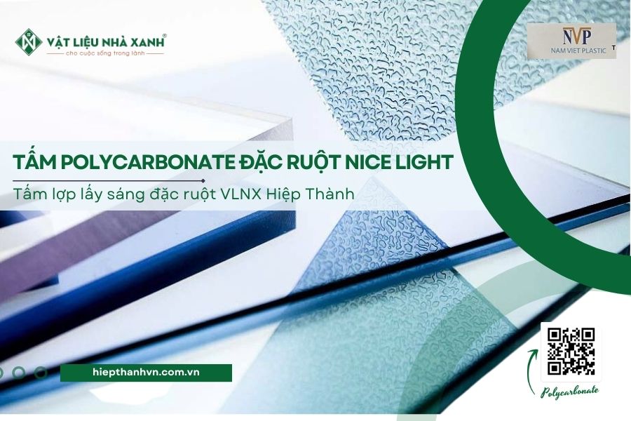 Tấm Polycarbonate đặc ruột Nice Light