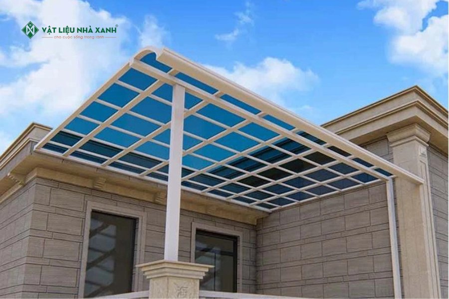 Màu sắc mái che sân thượng polycarbonate 5