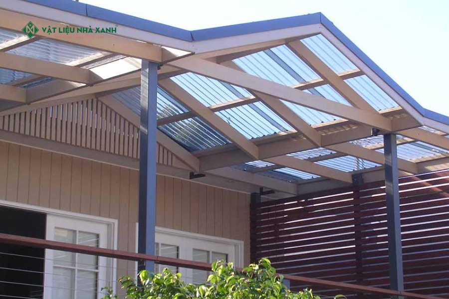 Màu sắc mái che sân thượng polycarbonate 6