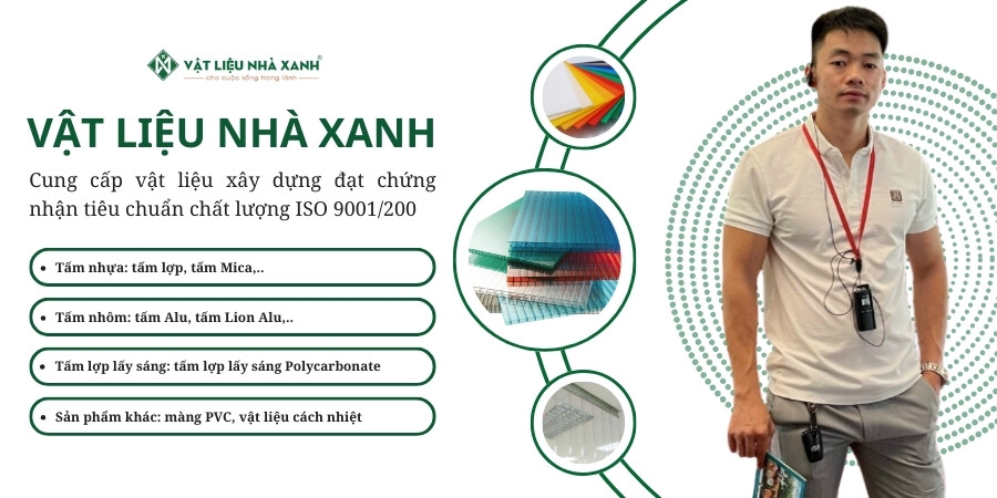 Các sản phẩm vật liệu nhà xanh Hiệp Thành cung cấp