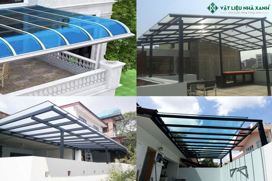 Hệ mái lấy sáng bằng polycarbonate tại khu biệt thự Vinhomes Riverside