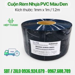 Cuộn Rèm Nhựa PVC Màu Đen: Giải Pháp Ngăn Tia Lửa Hàn & Chống Tĩnh Điện Chuyên Dụng