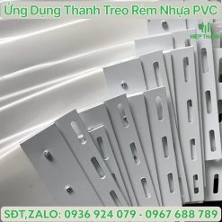 Bộ bát treo rèm nhựa PVC, chất liệu sắt STĐ bao gồm 2 miếng