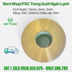 cuon rem nhua pvc trong suot ngan lanh 2mm 200 50m 2 Cuộn Rèm Nhựa PVC Trong Suốt Ngăn Lạnh