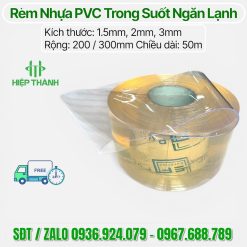 cuon rem nhua pvc trong suot ngan lanh 2mm 200 50m 3 Cuộn Rèm Nhựa PVC Trong Suốt Ngăn Lạnh