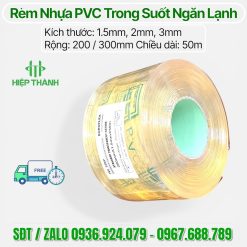 cuon rem nhua pvc trong suot ngan lanh 2mm 200 50m 5 Cuộn Rèm Nhựa PVC Trong Suốt Ngăn Lạnh