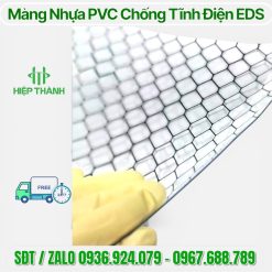 Màng Nhựa PVC Mắt Cáo Chống Tĩnh Điện (ESD Carbon Print)