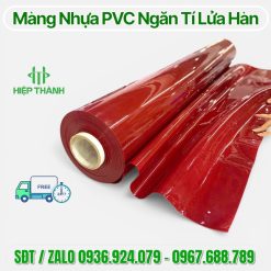 Rèm Nhựa PVC Ngăn Tia Lửa Hàn Màu Đỏ/Đen - Giải Pháp An Toàn Nhà Xưởng