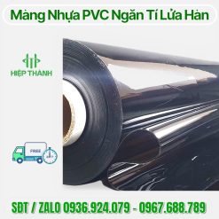 Rèm Nhựa PVC Ngăn Tia Lửa Hàn Màu Đen - Giải Pháp An Toàn Nhà Xưởng