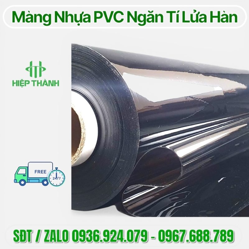Rèm Nhựa PVC Ngăn Tia Lửa Hàn Màu Đen - Giải Pháp An Toàn Nhà Xưởng