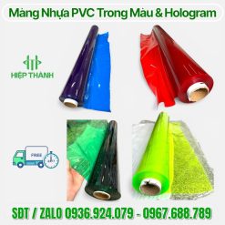 Màng Nhựa PVC Trong Suốt Màu & PVC Hologram Ánh Kim Cao Cấp