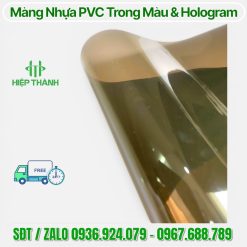 Màng nhựa PVC Trong Màu Nâu