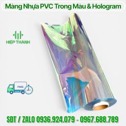 Màng nhựa PVC Trong Màu PVC Hologram - Ánh kim 7 màu