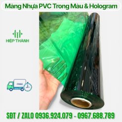 Màng nhựa PVC Trong Màu Xanh
