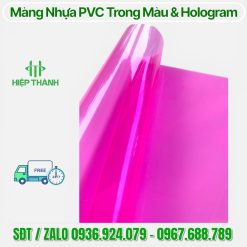 Màng nhựa PVC Trong Màu Hồng