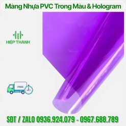 Màng nhựa PVC Trong Màu Tím