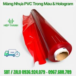 Màng nhựa PVC Trong Màu Đỏ