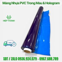 Màng nhựa PVC Trong Màu Xanh Dương
